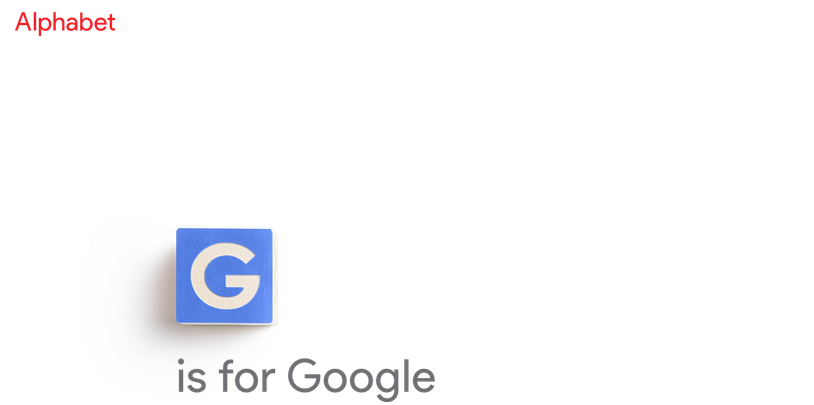 G IS FOR GOOGLE GIGANTIC GROUP WITH ALPHABET