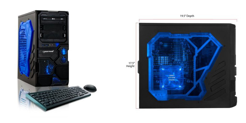 Gaming PC under 600 CybertronPC Borg-Q TGM4213D Review