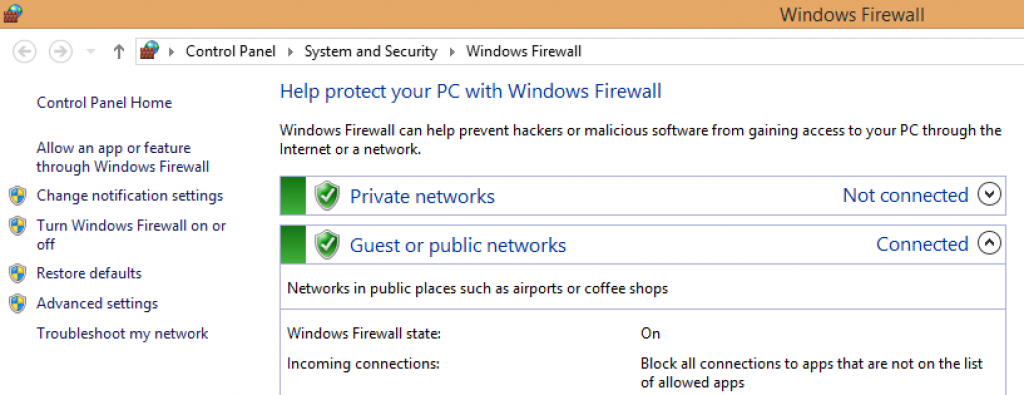 firewall window